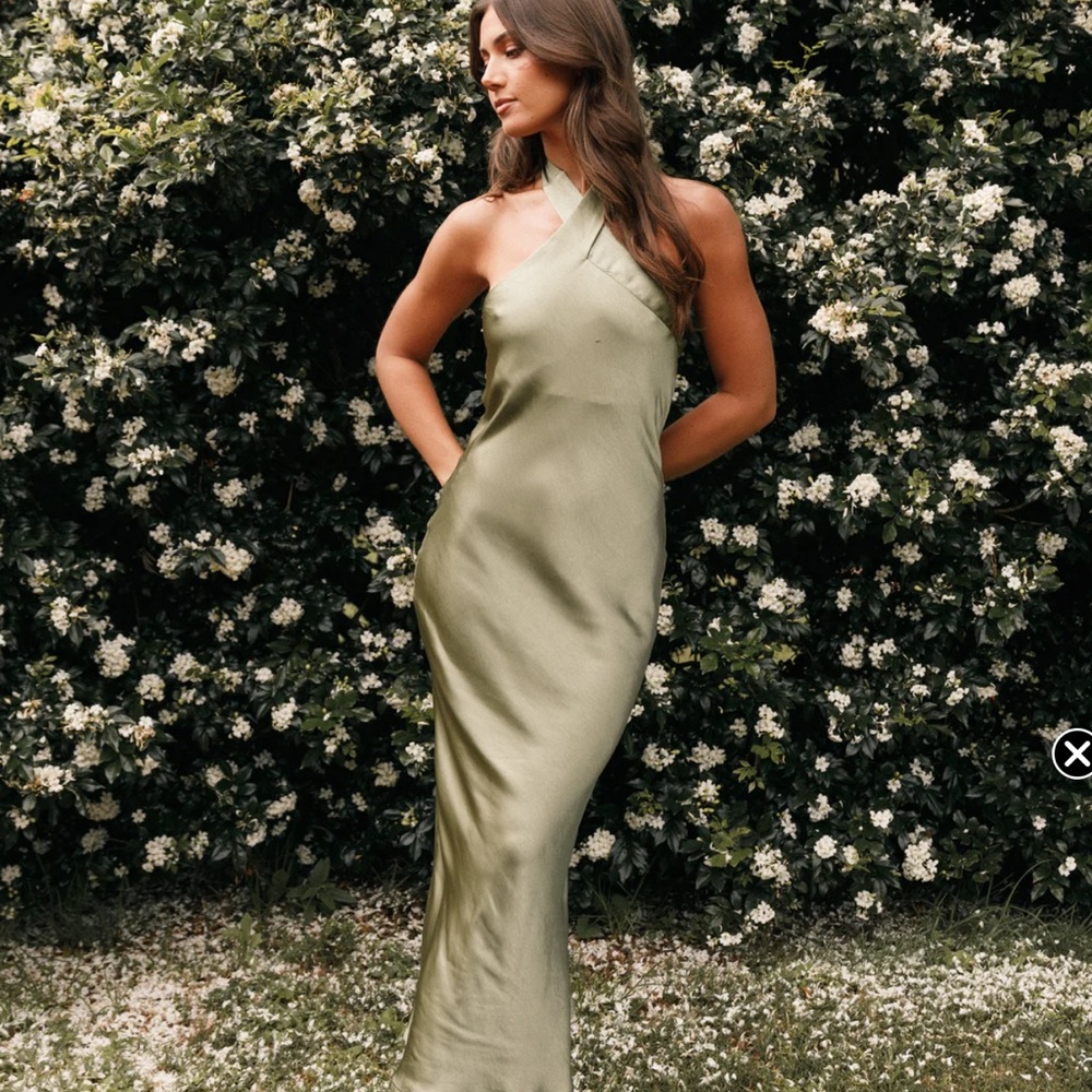 Petal & Pup Green Backless Dress